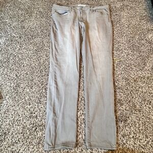 Levis 711 Skinny Jeans Womens 34 Grey Mid‎ Rise Stretch Denim Pants 18881-0220